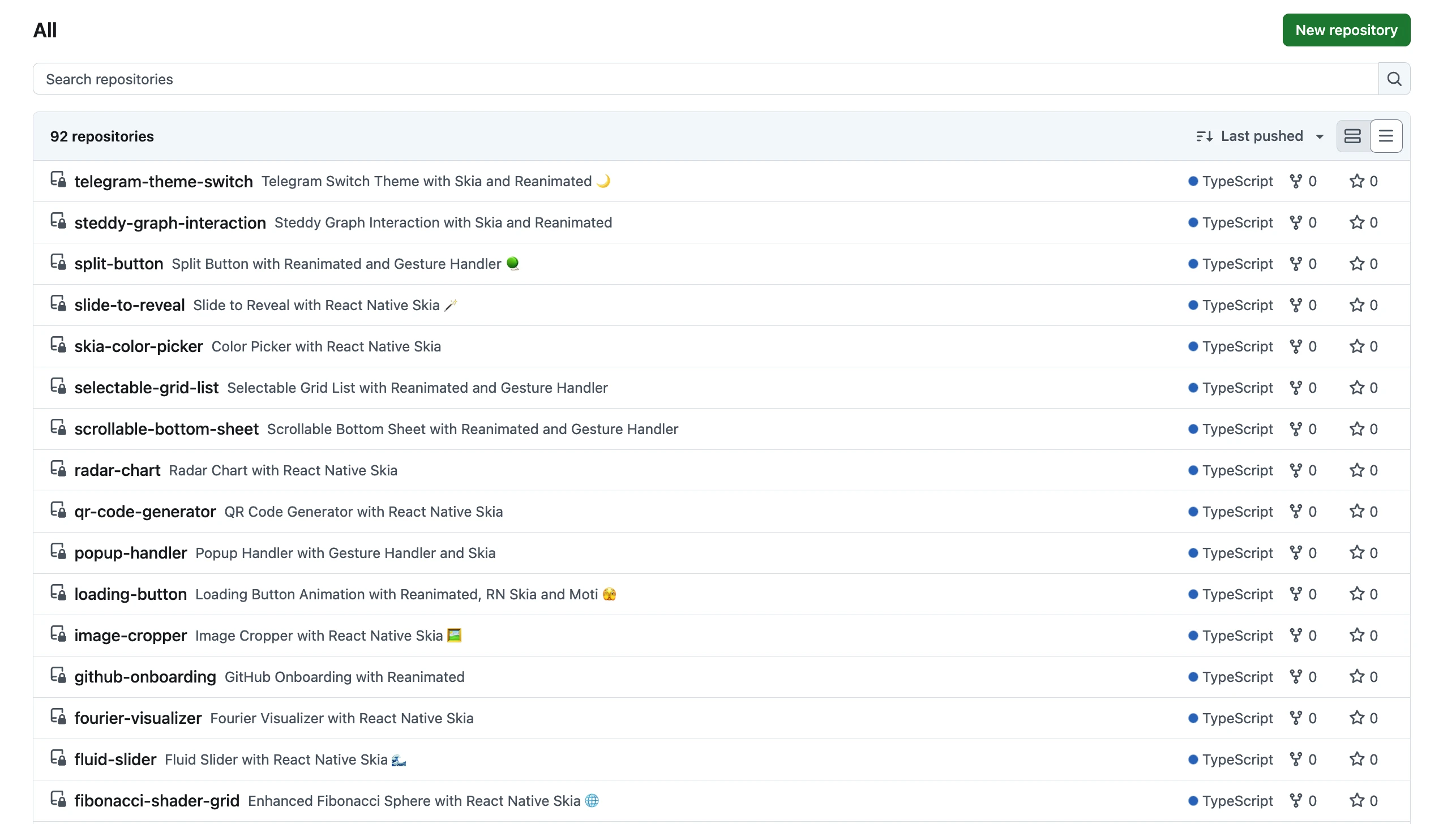 How the repo will look